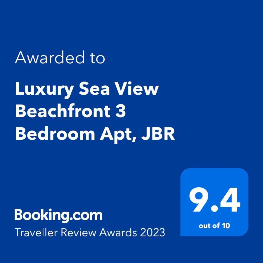 Luxury Sea View Beachfront 3 Bedroom Apt, Jbr Dubai Exterior photo